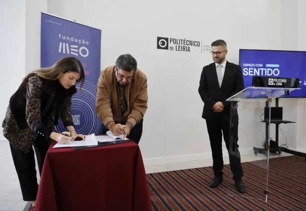 Assinatura formal do protocolo entre a Fundação MEO e o Politécnico de Leiria
